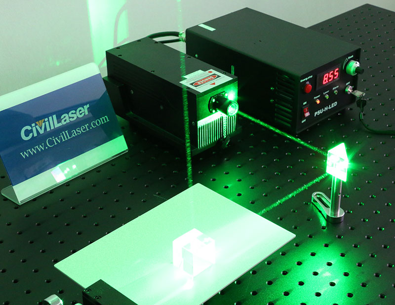 532nm 5000mW Green DPSS Laser 고출력 레이저 CW/TTL/아날로그